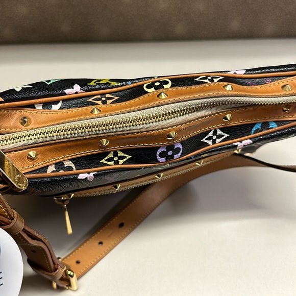 🔥🔥🔥Authentic LOUIS VUITTON Monogram Multicolor Boulogne Black Shoulder Bag - Picture 10 of 16